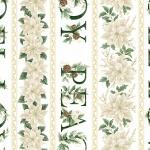 Hoffman Christmas Slendor, W7780-22G, Ivory-Gold,