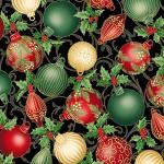 Hoffman Christmas Slendor, W7781-4G, Black-Gold,