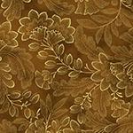 Hoffman Fabrics Crown & Vine, Y7818-6G, Brown-Gold,