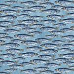 Hoffman Fabrics Land,Sea,Sky, Y5873-258, Celulean,