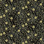 Hoffman Fabrics Ornament Grove, Y7807-4G, Black-Gold,