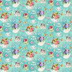 Hoffman Fabrics Secret Garden Tea, Y5845-41, Aqua,
