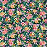 Hoffman Fabrics Secret Garden Tea, Y5846-703, Deep Teal,