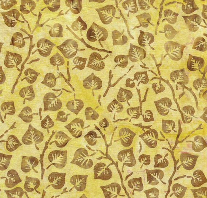 Island Batik Aspen Leaf, 422101035, Honey