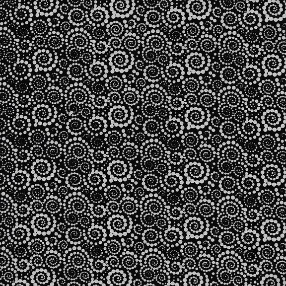 Island Batik Dot Swirl, 122143796, Black