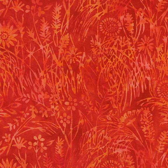 Island Batik Garden Party, 111931261, Dark Flame