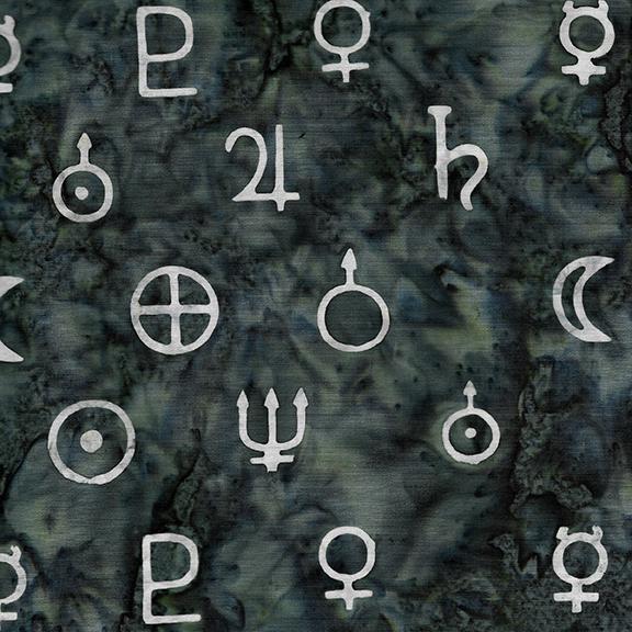 Island Batik Solar System, 622006795, Charcoal