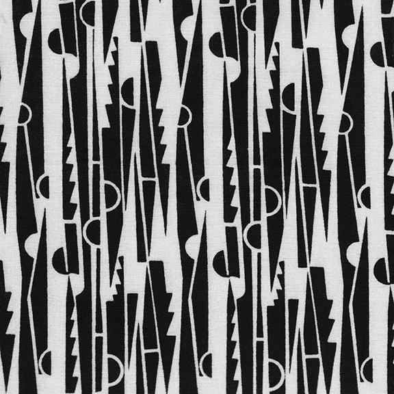 Island Batik Vertical Edges, 122148796, Black