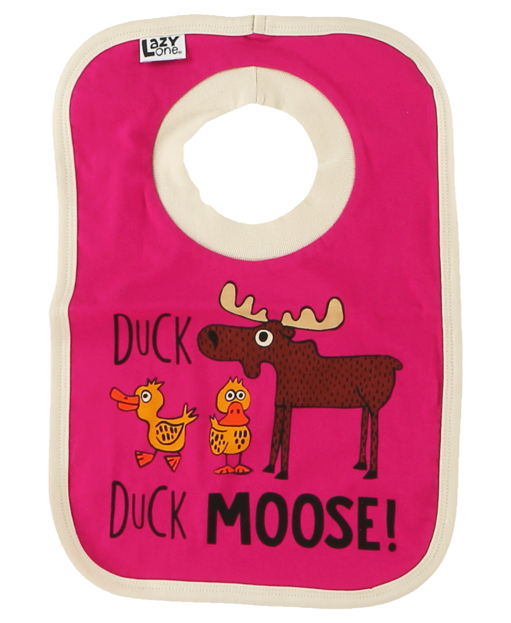 Lazy One, Duck Duck Moose Girl Bib, IB065A