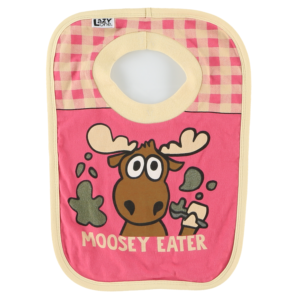Lazy One, IB381A, Moosey Eater Girl Bib