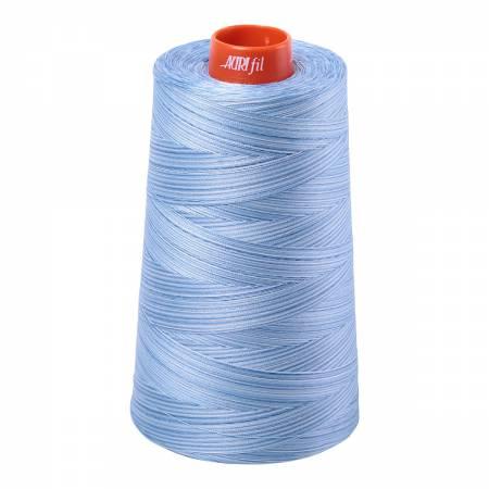 Mako Cotton Embroidery Thread0Wt 6452Yds Variegated Stone Washed Denim