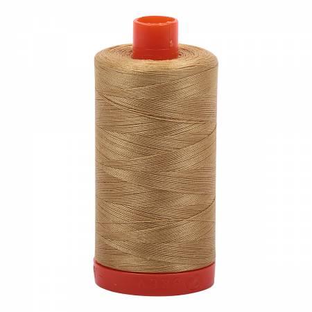 Mako Cotton Thread Solid 50Wt422Yds Light Brass