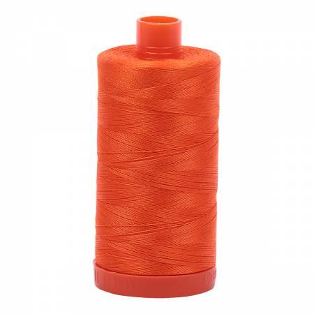 Mako Cotton Thread Solid 50Wt422Yds Neon Orange
