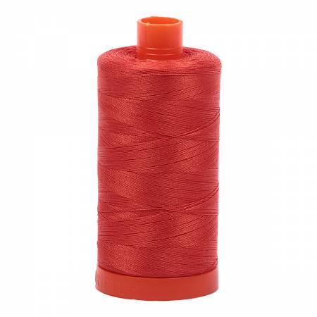 Mako Cotton Thread Solid 50Wt422Yds Red Orange