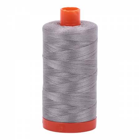 Mako Cotton Thread Solid 50Wt422Yds Stainless Steel