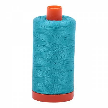 Mako Cotton Thread Solid 50Wt422Yds Turquoise