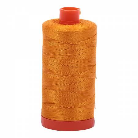 Mako Cotton Thread Solid 50Wt422Yds Yellow Orange