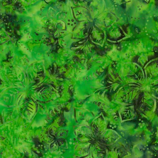 Mandarin Grove - Hibiscus Batik, TONGA-B6874-SPEARMIN, Spearmint