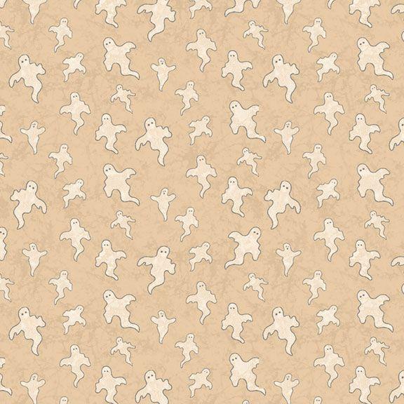 Marcus Fabrics, Halloween Haunts, R191907D, Beige, Ghosts
