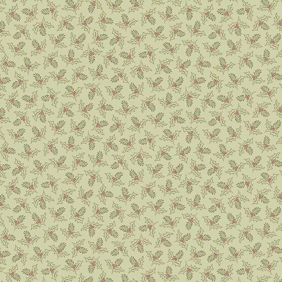 Marcus Fabrics Songbird Holiday, R190954D, Sage, Cindy Staub
