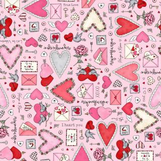 Maywood Studios, Kris Lammers, I Heart You, MAS10760-P, Pink