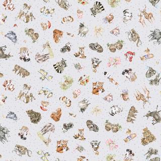 Maywood Studios, Together Is Better, 11121M-K, Soft Grey, Animals