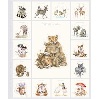 Maywood Studios, Together Is Better, 11124M-K, Soft Grey, Animals, Pastel