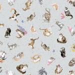 Maywood Studios Whiskers & Paws, 10416M-K, Grey,
