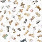 Maywood Studios Whiskers & Paws, 10417M-W, White,