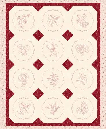 Memories In Redwork, 2956P-88, Scarlet,