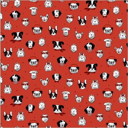 Michael Miller, Bow Wow Wow, CX10627-RED, Red