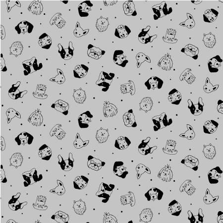 Michael Miller, Bow Wow Wow, CX10629-FOG, Fog