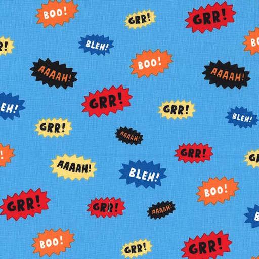 Michael Miller I Want A Monster - Noisy, DC8426-BLUE-D, Blue