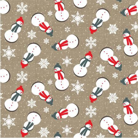 Michael Miller, MMF Collection, Oh Deer Winter is He, CX10943-LINE, Linen