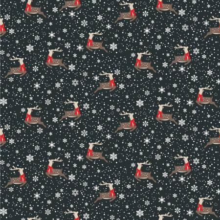 Michael Miller, MMF Collection, Oh Deer Winter is He, CX10944-GRAY, Gray