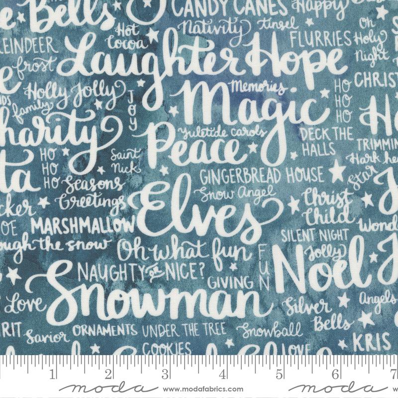 Moda, Create Joy Project, Comfort and Joy, 39754 14, Teal