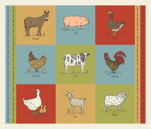 Moda Farmstead Panel, 20908 11, Multi,