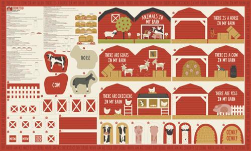 Moda Farmstead Panel, 20909 11, Multi,