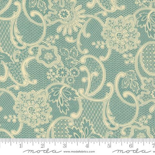 Moda Lydias Lace, 31681 14, Aqua, Betsy Chutchian