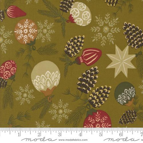 Moda Old World Yuletide, 45621 12M, Pickle,