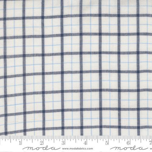 Moda, Summer Solstice, 12224 25, Nautical Blue, Blue and White Plaid