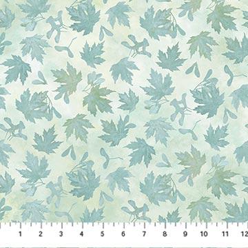 Northcott Autumn Splendor, 26686-62, Light Teal, Linda Ludovico