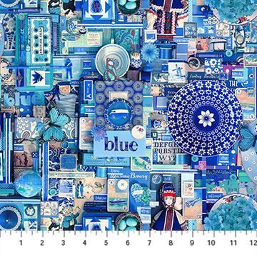 Northcott Color Collage, Blue