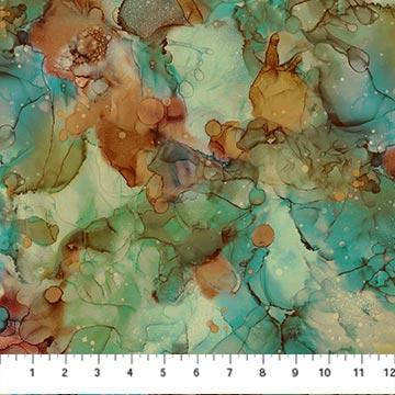 Northcott, Deborah Edwards, Fluidity, DP27234-66, Seafoam