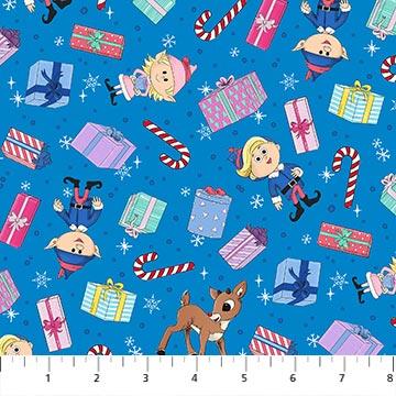 Northcott Rudolph The Red, RD1005-47, Blue,