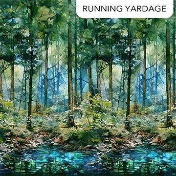 Northcott Serenity Springs, DP29066-78, Green/Multi,