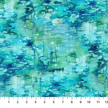 Northcott Serenity Springs, DP29071-64, Turquoise,