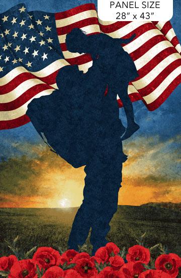 Northcott Stars And Stripes 12, 27010-49, Navy/Multi, Linda Ludovico