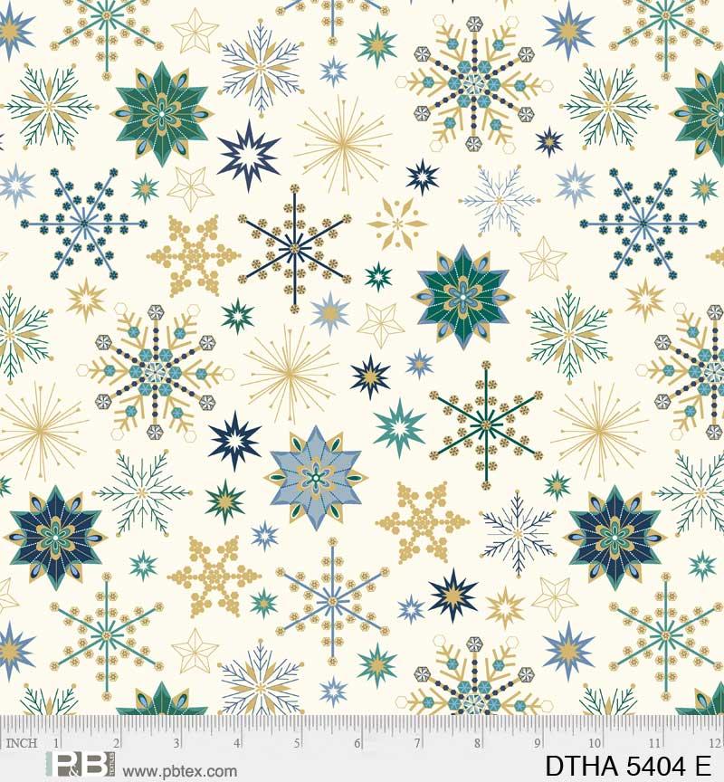 P & B Textiles Deco The Halls, DTHA5404 E, Cream, Jennifer Ellory