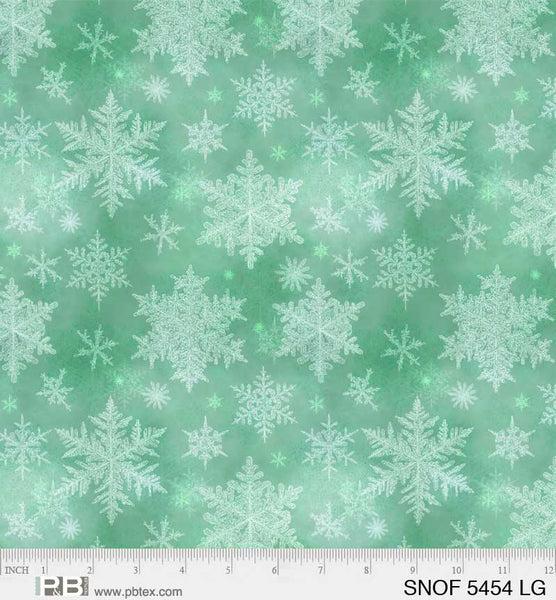 P & B Textiles Snowfall, SNOF 5454 LG, Lt Green, Geetanjali Behere